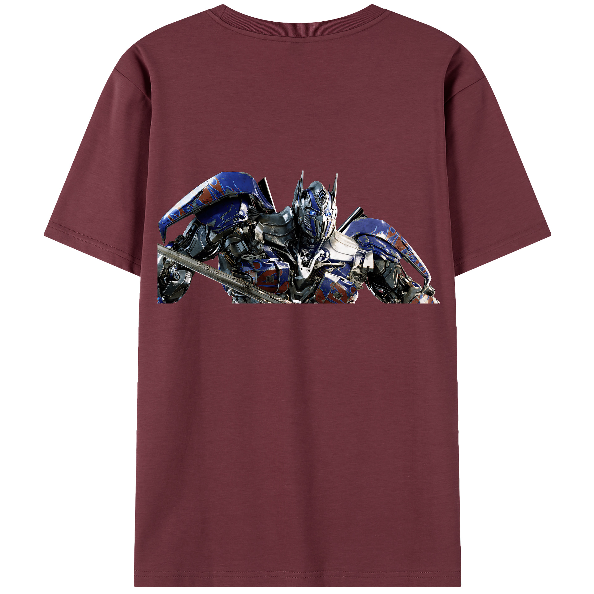 （画像用） Transformers トランスフォーマー 綿100％半袖Tシャツ（背面プリント）